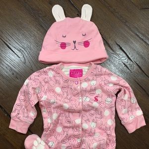 Joules Footie and hat